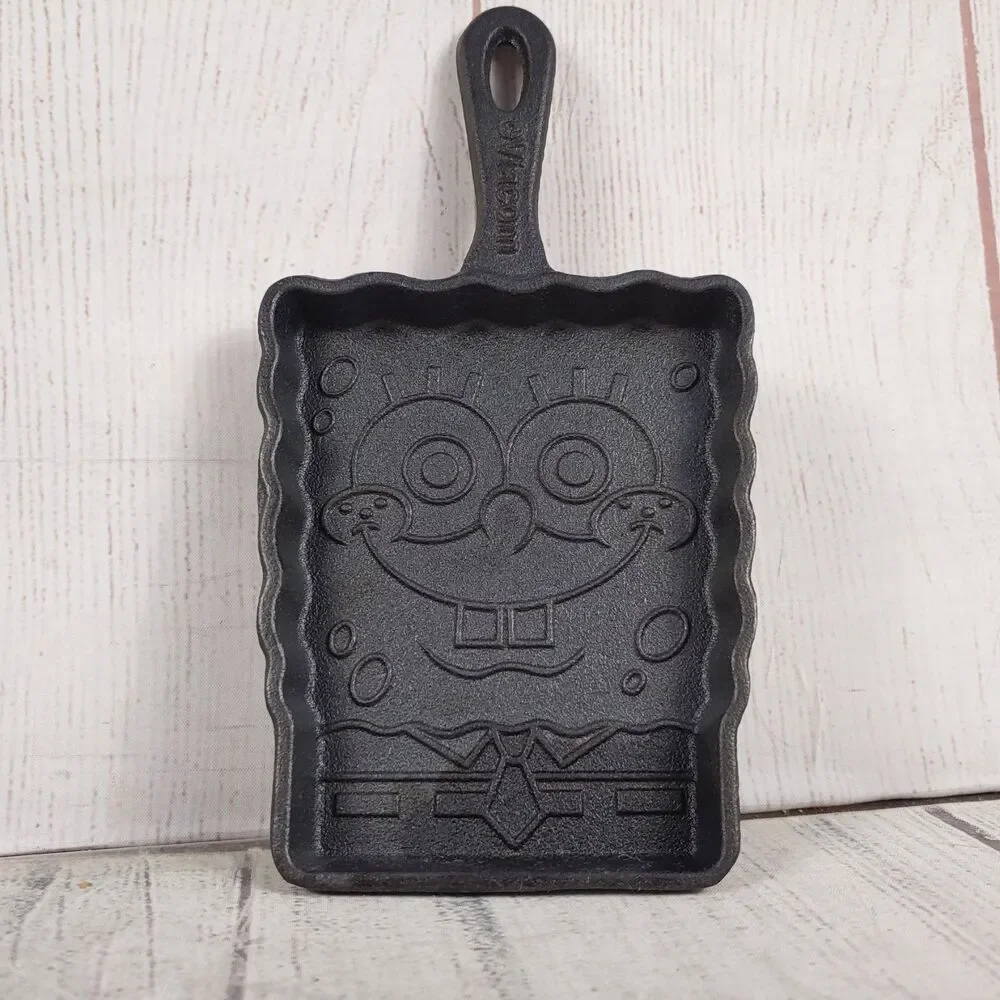 Nickelodeon Viacom SpongeBob Cast Iron Pancake/ Cookie Skillet - NEW No Package